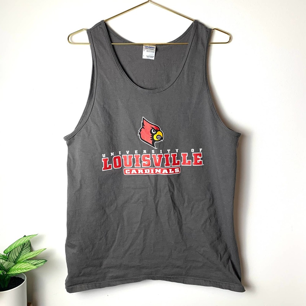 Vtg. 2006 University of Louisville Cardinals Tank Top - Sz L